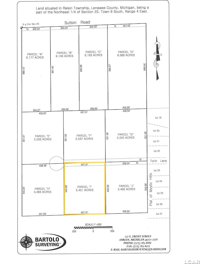 3814 Torin Ln, Adrian MI, 49221 land for sale