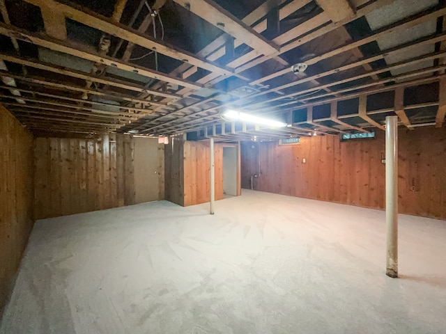 view of basement