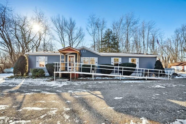 view of manufactured / mobile home