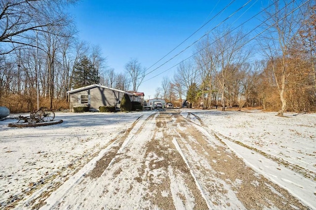 view of road