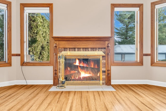 details featuring hardwood / wood-style floors