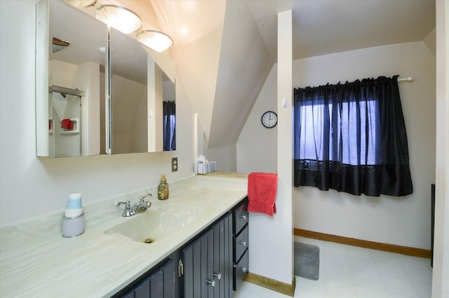 bathroom with vanity