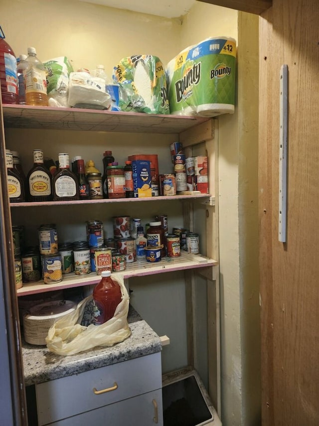 view of pantry