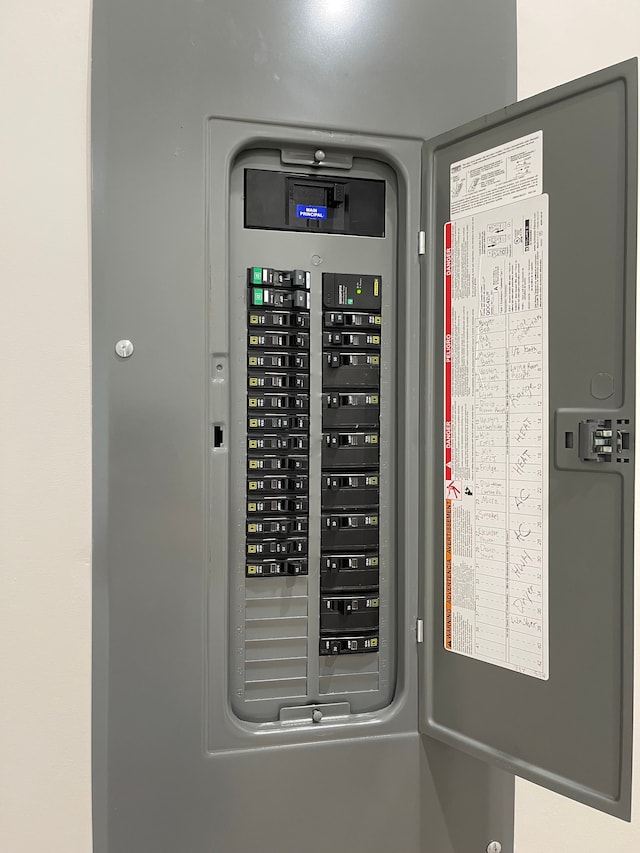 utility room featuring electric panel