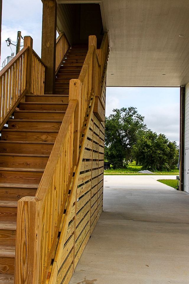 view of staircase