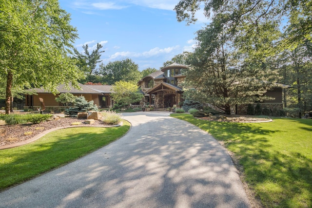 craftsman house with a front yard