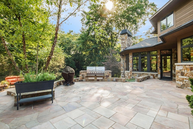 view of patio / terrace featuring area for grilling