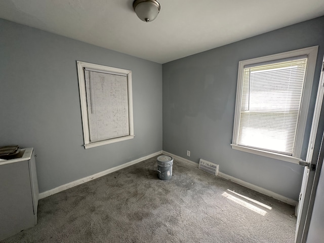 carpeted empty room with a healthy amount of sunlight