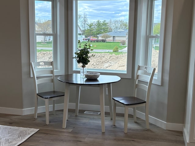 1430 N Mallard Cir, Owosso, MI 48867 - dining space with a wealth of natural light, wood finished floors, and baseboards