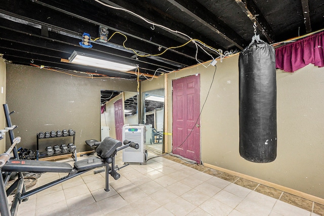 view of workout room