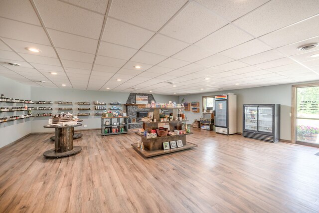 18564 200th, Tustin, MI 49688 - building lobby with a drop ceiling and recessed lighting