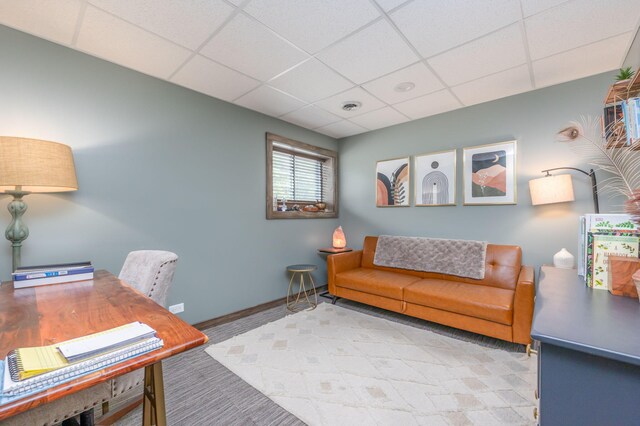 18564 200th, Tustin, MI 49688 - office space featuring a drop ceiling and baseboards