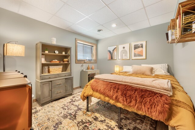 18564 200th, Tustin, MI 49688 - bedroom featuring a drop ceiling and recessed lighting
