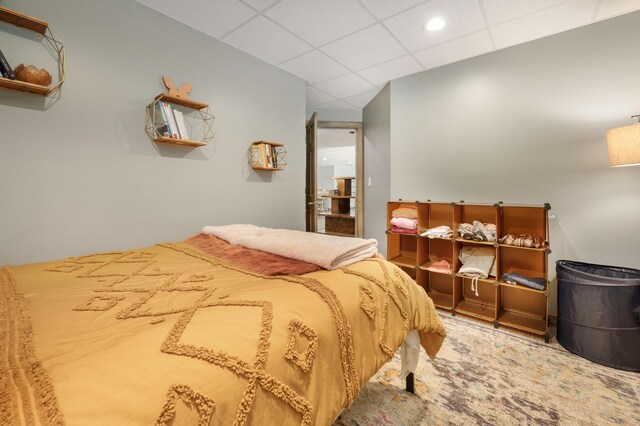 18564 200th, Tustin, MI 49688 - bedroom featuring a paneled ceiling and recessed lighting