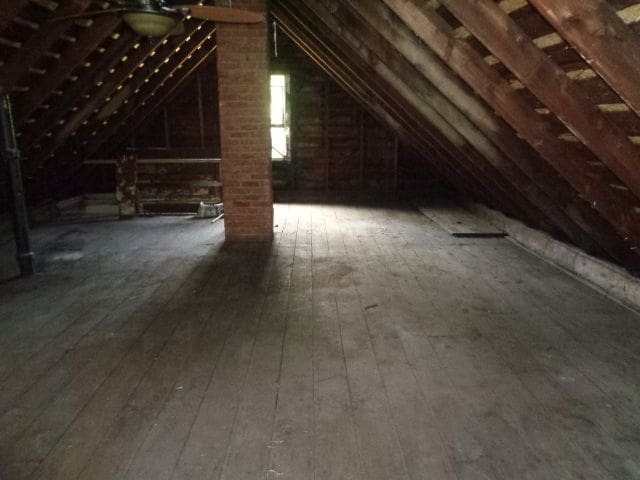 view of attic