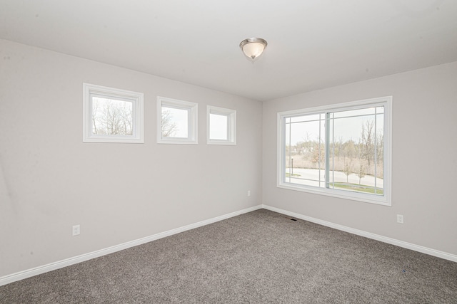 view of carpeted empty room