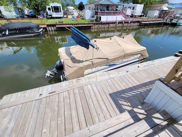 831 S Main St, Au Gres, MI 48703 - dock area with a water view