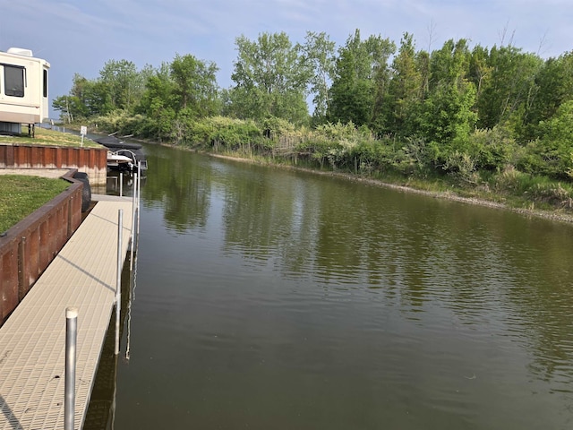 831 S Main St, Au Gres, MI 48703 - dock area with a water view
