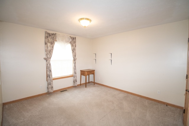 view of carpeted empty room