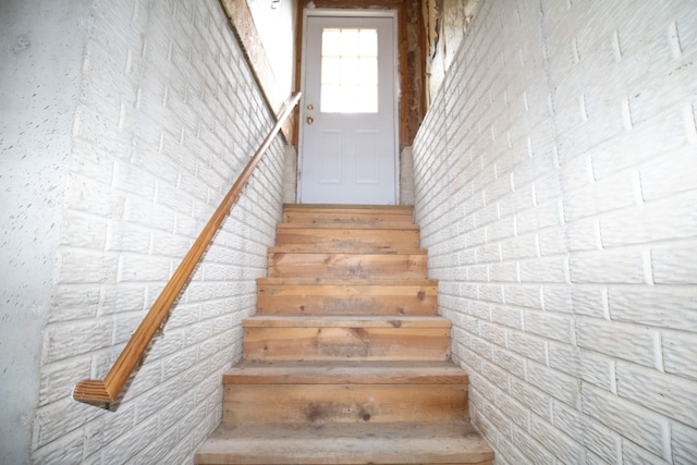 view of stairway