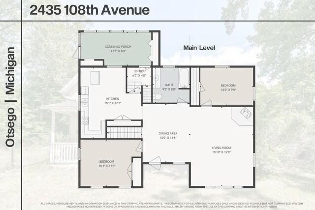 2435 108th Ave, Otsego, MI 49078 - floor plan / room layout