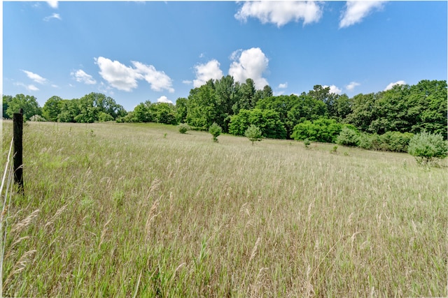 view of landscape with a rural view