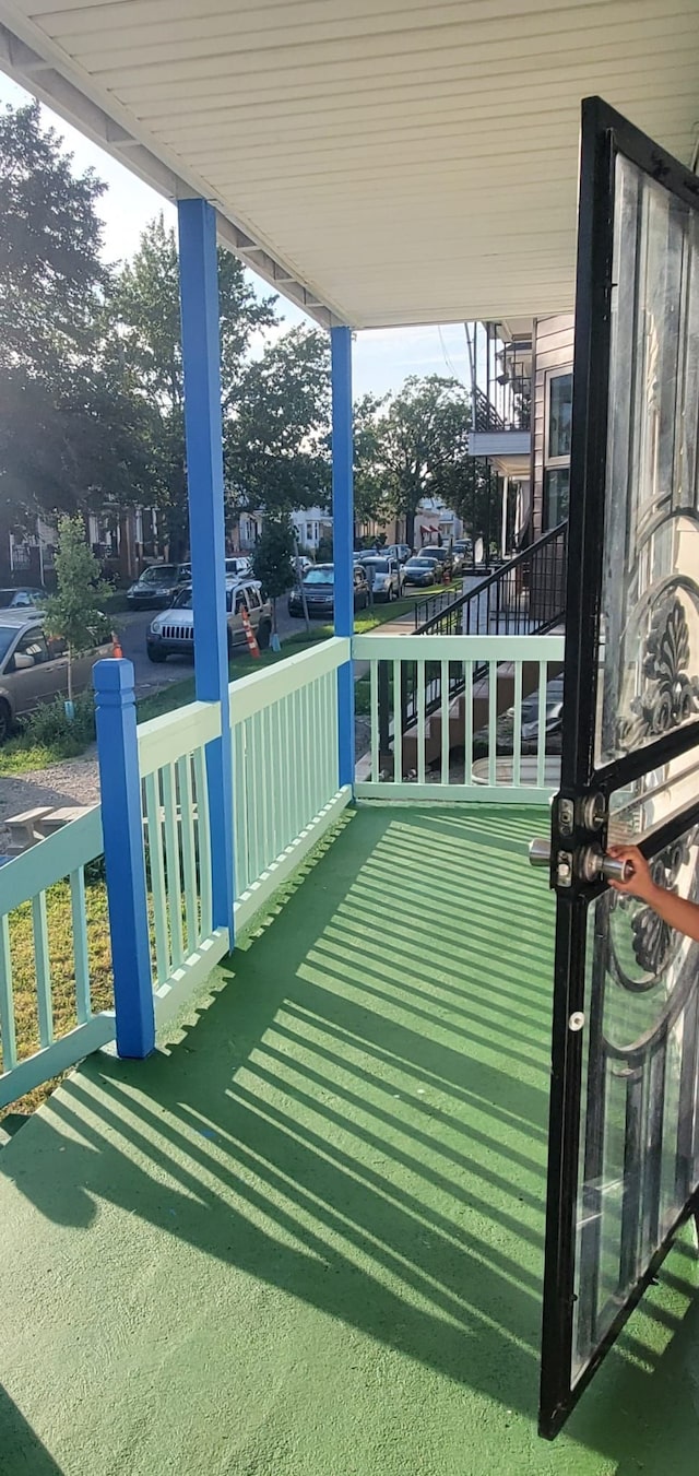 exterior space with covered porch