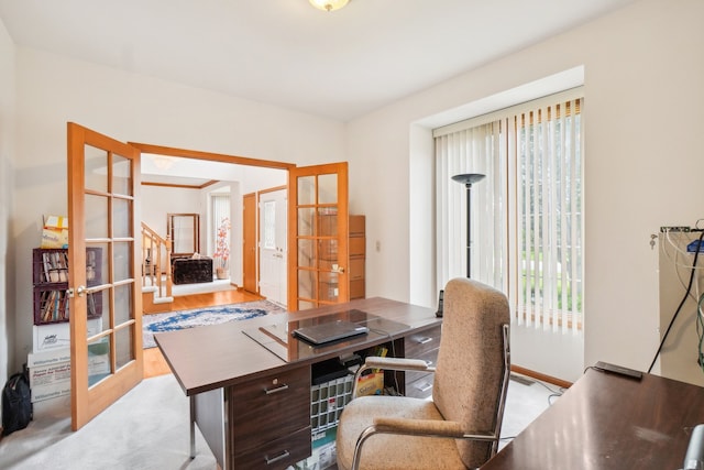 office with french doors