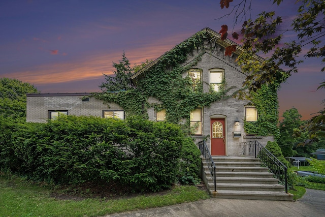 801 Portage Ave, Three Rivers, MI 49093 - view of front of home featuring brick siding