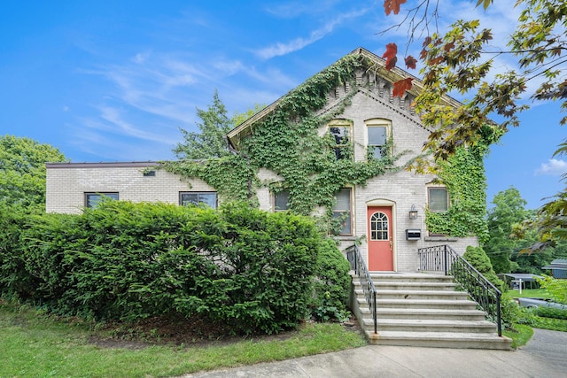 801 Portage Ave, Three Rivers, MI 49093 - view of front of house with brick siding