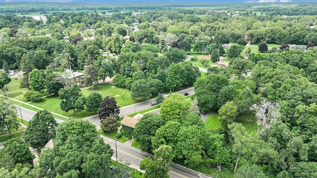 801 Portage Ave, Three Rivers, MI 49093 - aerial view of property's location featuring a heavily wooded area