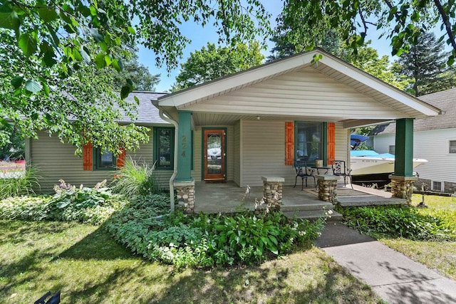 view of front of house with a porch