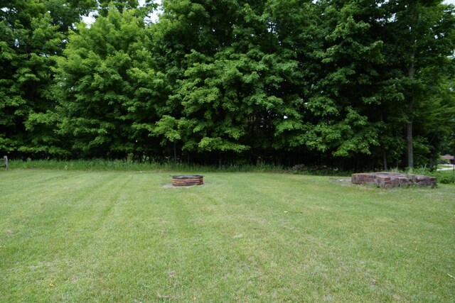 3447 200th Ave, Reed City, MI 49677 - view of grassy yard with an outdoor fire pit