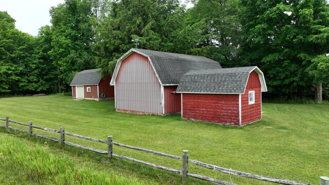 3447 200th Ave, Reed City, MI 49677 - view of barn with a storage shed