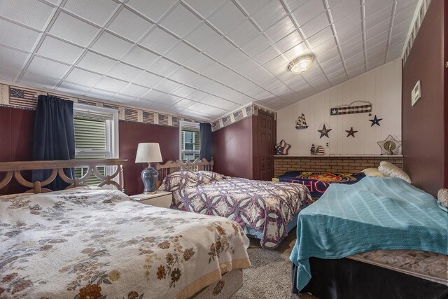 486 Maple Ln, Coldwater, MI 49036 - carpeted bedroom with lofted ceiling