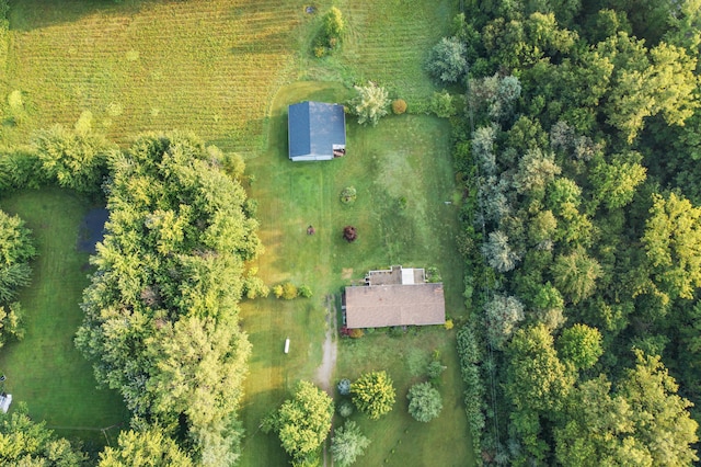 bird's eye view featuring a rural view