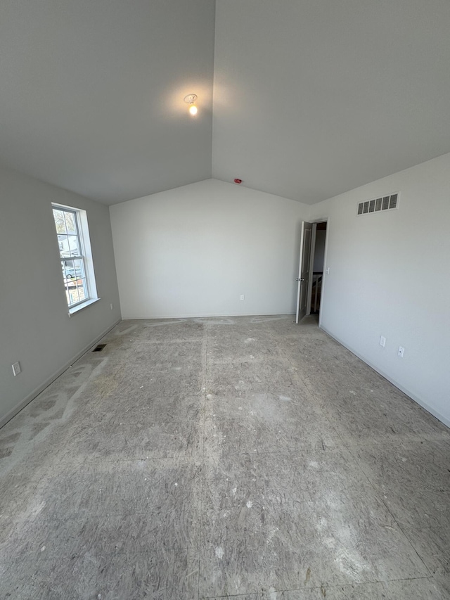 1476 Weeping Willow Ct, Ypsilanti, MI 48198 - unfurnished room with vaulted ceiling