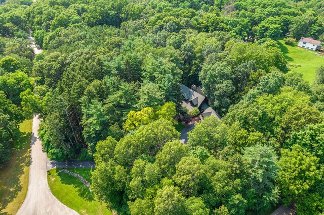 11245 Guyn Dr, Brighton, MI 48114 - aerial view of property's location featuring a heavily wooded area