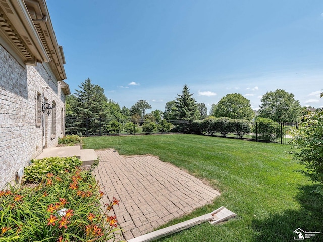 view of yard featuring a patio