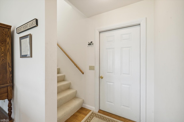 interior space featuring hardwood / wood-style floors