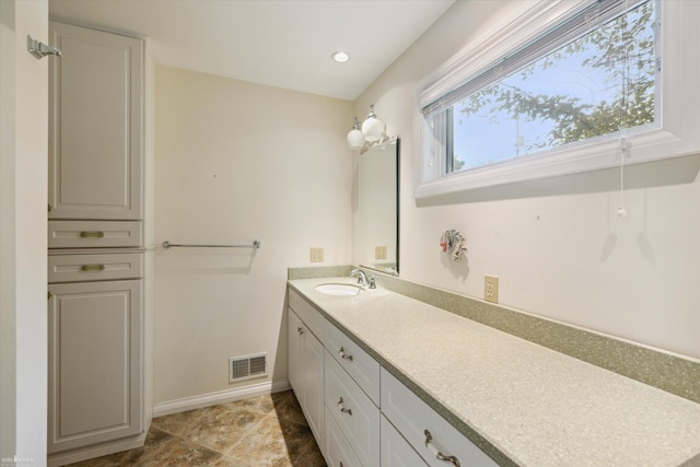 bathroom with vanity