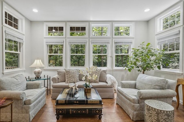 view of sunroom / solarium