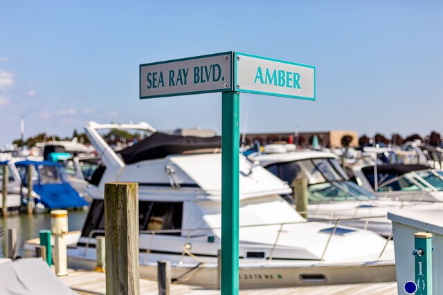 view of dock