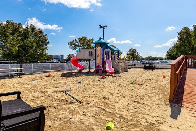 view of jungle gym