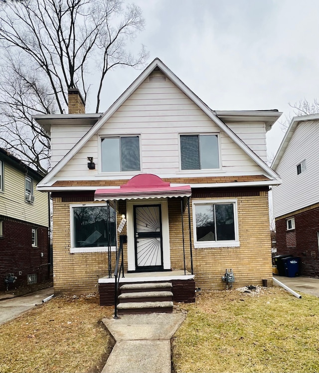 view of front property with a front yard