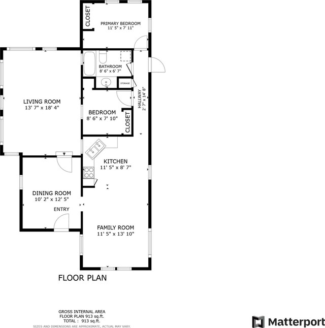11451 Hemlock Ave, Lake, MI 48632 - floor plan / room layout