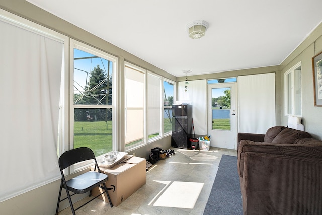 view of sunroom / solarium