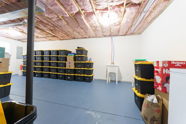 view of basement