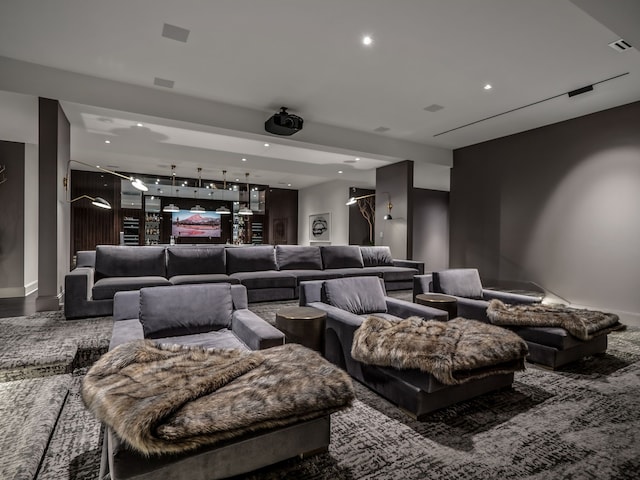 view of home theater room