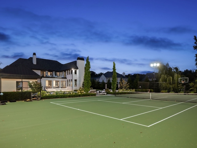 view of tennis court